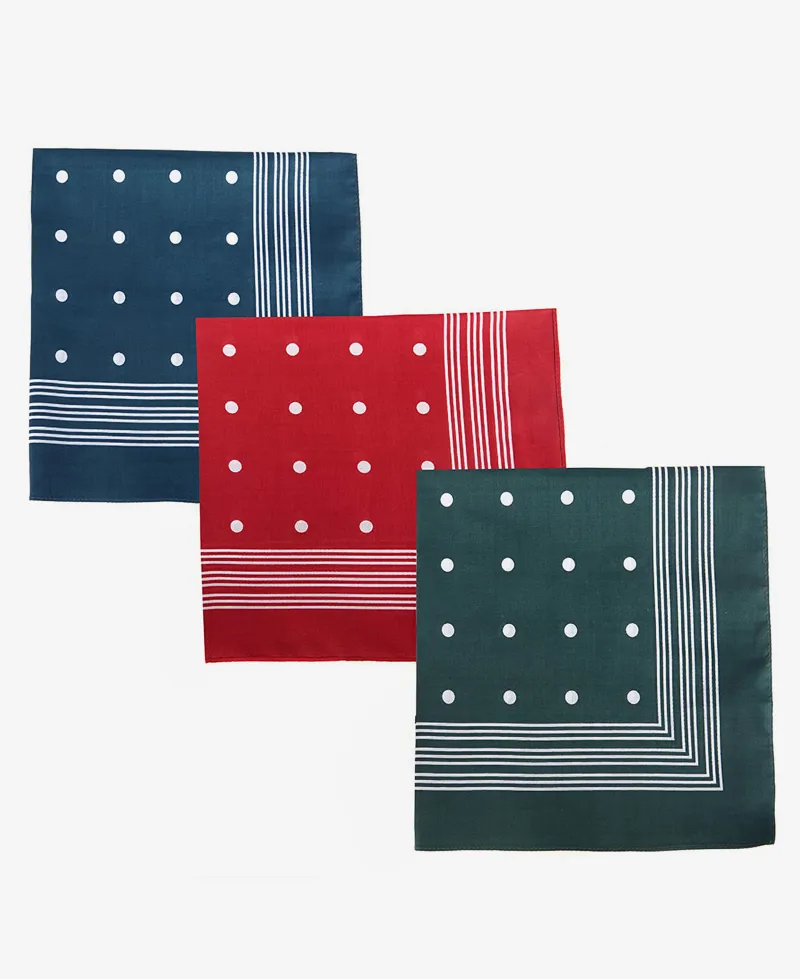 Barbour Spotted Hankies 3 Pack-2